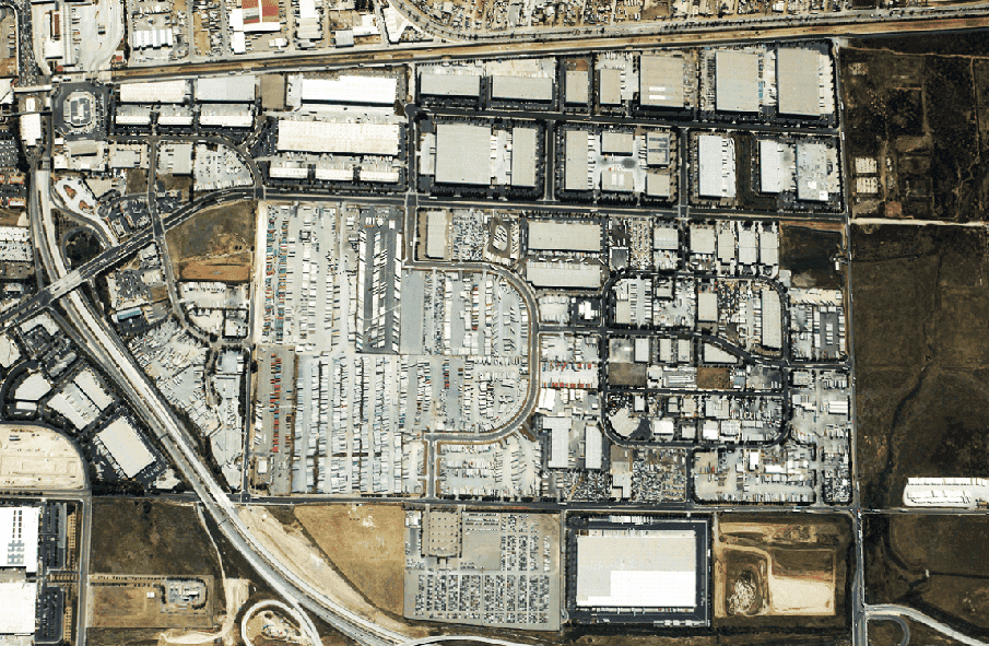 Patios de almacenamiento de camiones y automóviles